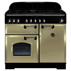 Rangemaster Classic Deluxe 100 Dual Fuel Range Cooker Cream